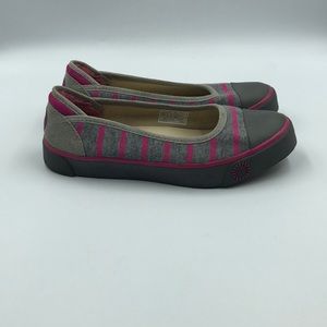 UGG Australia Neema Striped Flats Women’s Sz 6‎
